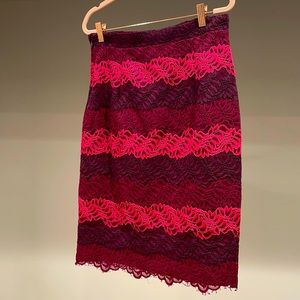 BR - Lace detail pencil skirt